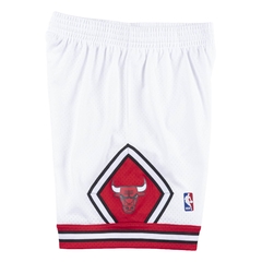 Imagen de Chicago Bulls Mitchell & Ness 'White' Hardwood Classics Primary Logo NBA Swingman Shorts