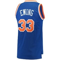 New York Knicks Patrick Ewing adidas Blue Throwback Road Hardwood Classics Swingman climacool Jersey en internet