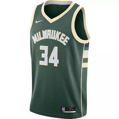 Milwaukee Bucks Nike Giannis Antetokounmpo ‘Green’ Swingman Jersey - Icon Edition - comprar online