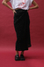 Falda Con Lazo Punto Plisado Negra | últimos talle 1, 2, 3 y 4 - comprar online
