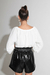 Blusa Tiras Lycra Texturada Blanca - comprar online