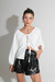 Blusa Tiras Lycra Texturada Blanca - tienda online