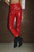 Pantalón Elastizado Cuerito Croco Rojo