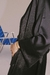Kimono Con Lazo Satén Negro - comprar online