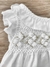 Vestido Lino Offwhite Federica Smock Sin Mangas - loja online