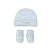 Set Hello World Pima Gorrito + Escarpin Celeste