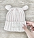 Gorrito tejido tcbaby Hello World pink ballerina