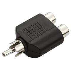 Adaptador RCA Macho para 2 RCA Fêmea - comprar online