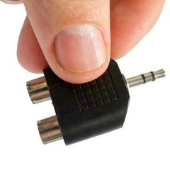 Adaptador P2 Macho Estéreo para 2 RCA Fêmea - RECICOMP - Arduino, Robótica e Embarcados