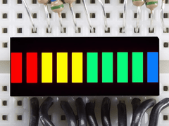 Barra Gráfica de LED 10 Segmentos 4 Cores - RECICOMP - Arduino, Robótica e Embarcados