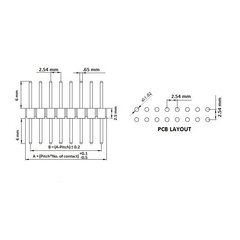 Barra de Pinos 1x40 Macho 180° - comprar online