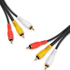 Cabo AV 3+3 RCA Macho 1,8m