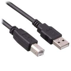 Cabo USB 2.0 AM/BM 1,8m Preto