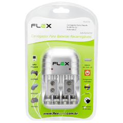 Carregador de Pilhas AA/AAA/9V Flex FX-C03