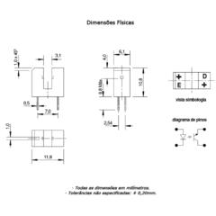 Chave Ótica Interruptiva C860NP sem Abas - comprar online