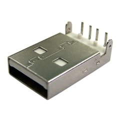 Conector USB-A Macho 90° para PCI