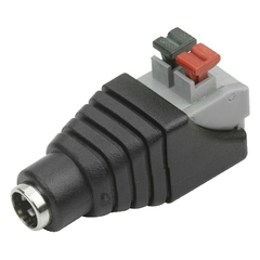 Conector Jack P4 2,1mm com Borne Engate Rápido