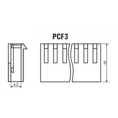 Conector KK Fêmea Passo 3,96mm (Alojamento) - comprar online