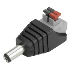 Conector Plug P4 2,1mm com Borne Engate Rápido