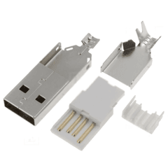 Conector USB-A Macho para Cabo