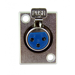 Conector Canon XLR Fêmea para Painel