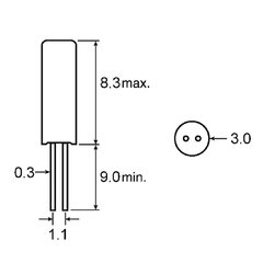 Cristal Oscilador 38 KHz para BA1404 - comprar online