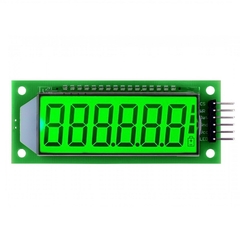 Display 7 Segmentos 6 Dígitos LCD 2,4” HT1621 Fundo Verde - comprar online