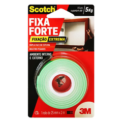 Fita Adesiva Dupla Face Scotch 3M 25mm x 2m