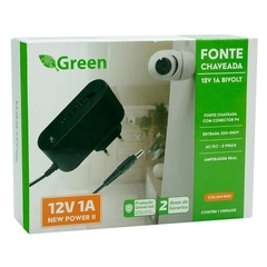 Fonte DC Chaveada 12V 1A Plug P4 Green na internet