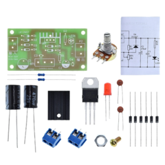 Fonte DC Ajustável LM317 - Kit DIY