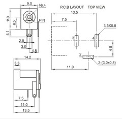 Conector Jack P4 2,1mm para PCI - comprar online