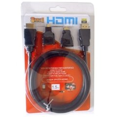 Cabo HDMI com Adaptador para Mini e Micro HDMI