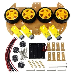 Kit Chassi com 4 Rodas 4WD Azul - comprar online