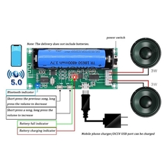 Módulo Amplificador PAM8403 3w+3w Bluetooth 5.0 XH-A153 - RECICOMP - Arduino, Robótica e Embarcados