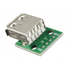 Módulo Conector USB-A Fêmea para DIP - comprar online