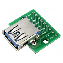 Módulo Conector USB-A 3.0 Fêmea para DIP
