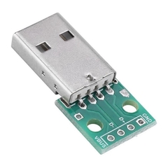 Módulo Conector USB-A Macho para DIP