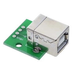 Módulo Conector USB-B Fêmea para DIP