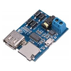 Módulo Player MP3 TF Card USB Decodificador e Amplificador
