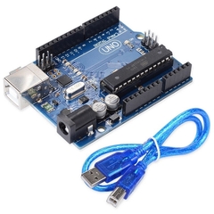 Placa UNO R3 + Cabo USB para Arduino