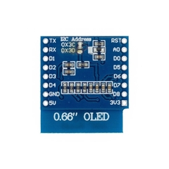 Display OLED 0.66" 64x48 I2C Shield para ESP32 D1 Mini na internet