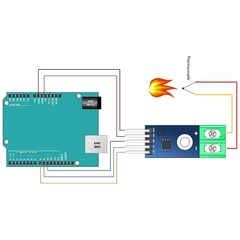 Termopar Tipo K 0-800°C com Módulo de Leitura MAX6675 - loja online