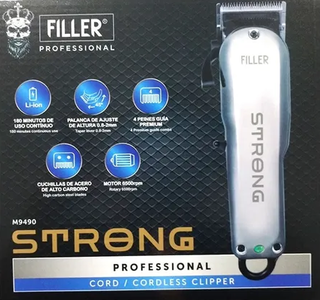 CORTADORA PROFESIONAL RECARGABLE MARCA FILLER MODELO STRONG en internet