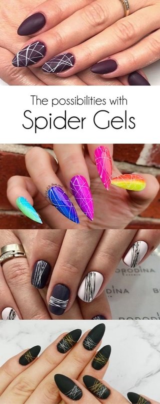 GEL SPIDER * ARAÑA UV PARA DECORACION DE UÑAS MARCA VICKY NAIL POR 5 ml. * VARIOS COLORES - TODOPELUQUERIAS