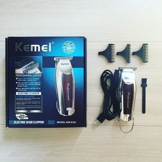 Imagen de CORTADORA PATILLERA TRIMMER RECARGABLE USB MARCA KEMEI MODELO KM-9163 / KM-4302 + ACCESORIOS (SA)