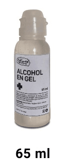 ALCOHOL EN GEL * ANTIBACTERIAL, NEUTRO , SANITIZANTE POR 65 ml. MARCA COLLAGE