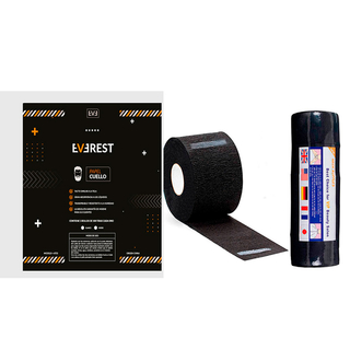 5 ROLLOS PAPEL PROTECTOR CUELLO NEGRO POR 500 SERVICIOS MARCA EVEREST