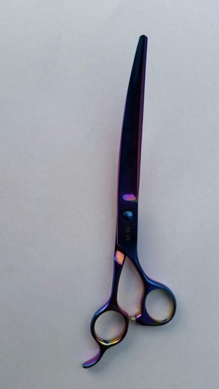 TIJERA DE CORTE CURVA DE 8 PULGADAS (21 cm) MARCA HOKATO MODELO BD80 - TODOPELUQUERIAS