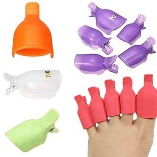 10 CAPSULAS / BROCHE DEDAL AJUSTABLES TIPO BROCHE PARA REMOVER ESMALTE SEMIPERMANENTE ó ACRILICO (CH) - comprar online