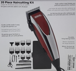 CORTADORA MARCA WAHL MODELO HOME CUT DE 20 PIEZAS * USO HOGAREÑO - TODOPELUQUERIAS